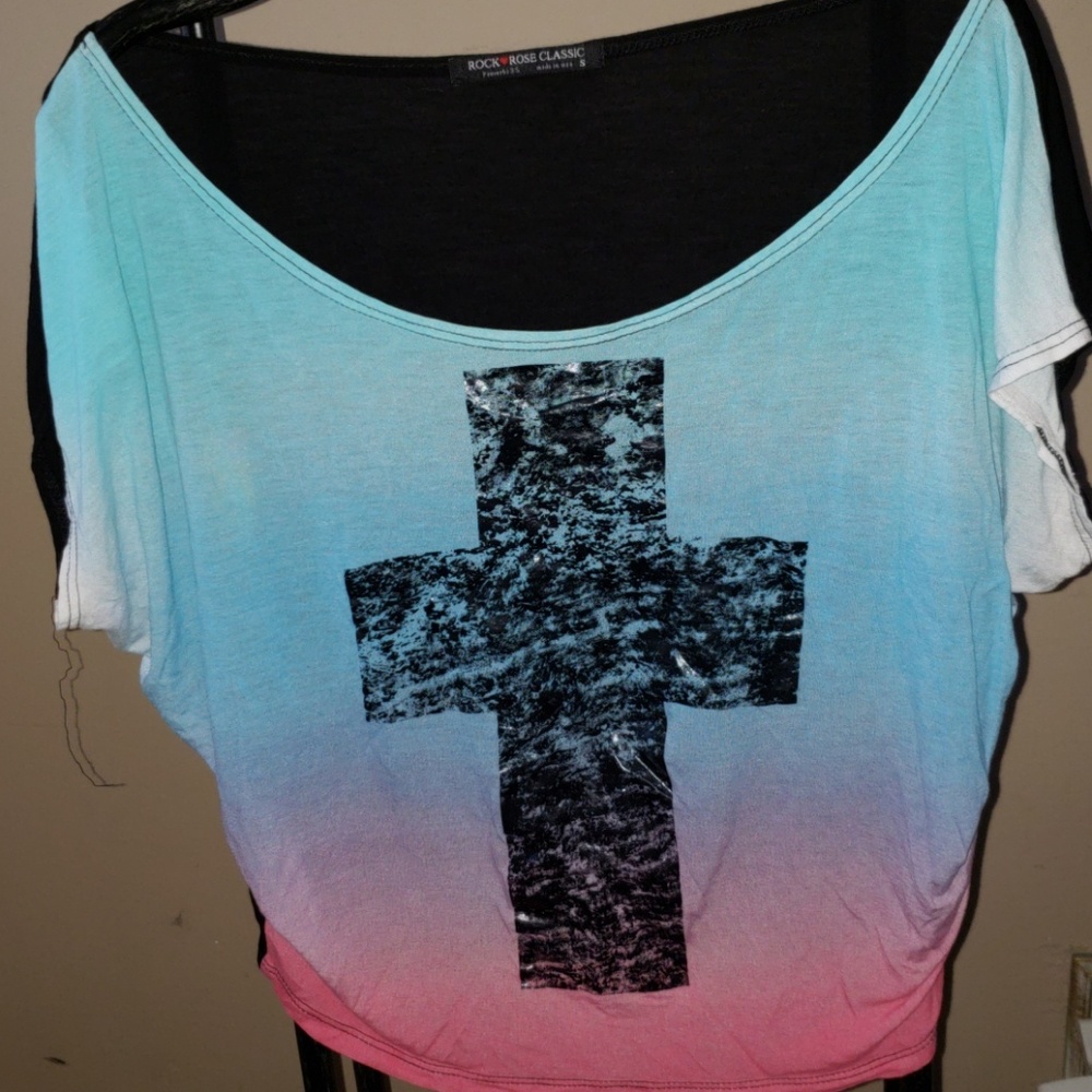 COPY - rock rose classics blouse with cross size S